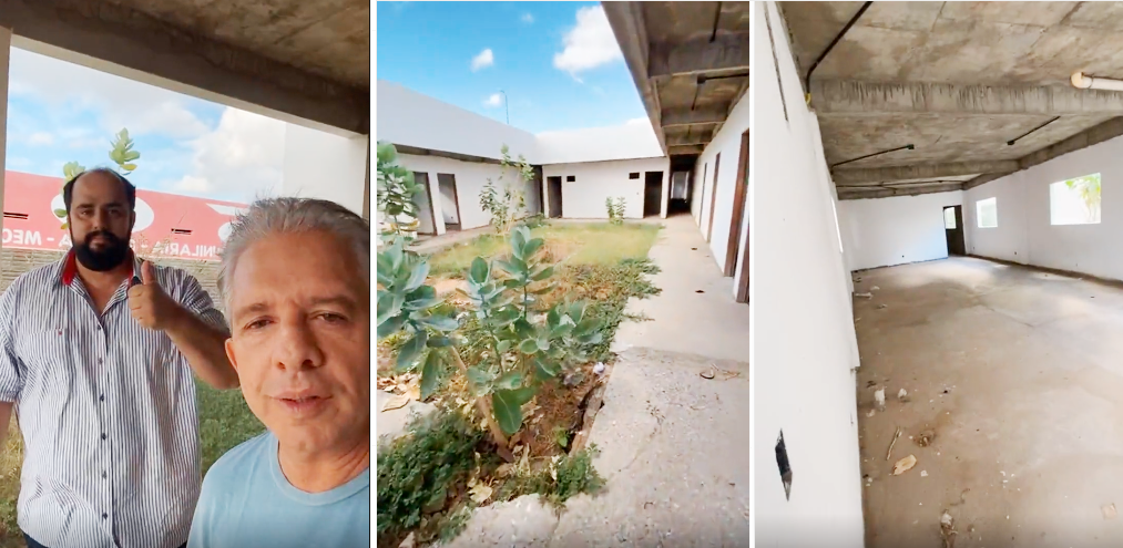 Prefeito Nabor visita obra do CAPS AD III e anuncia retomada e conclusão, bem como da UPA do Jatobá