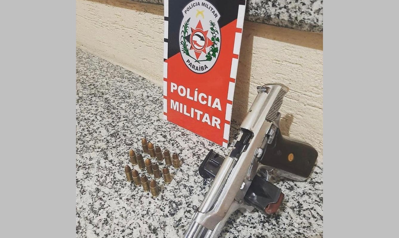 Polícia Militar detém suspeito e apreende arma de fogo na cidade de Junco do Seridó