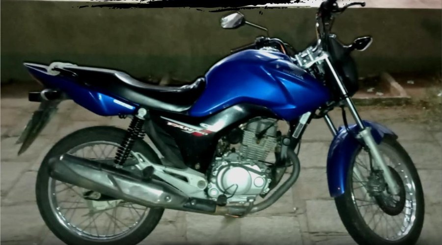 Polícia Militar recupera moto roubada em Santa Terezinha-PB