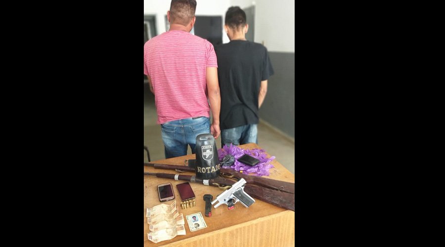 Rotam cumpre mandados de prisões e apreende armas e munições, em Mãe d’Água