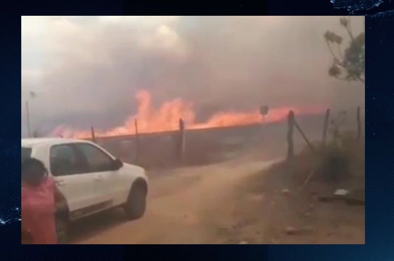 Fogo de carro-forte causa incêndio em mata de São José de Caiana