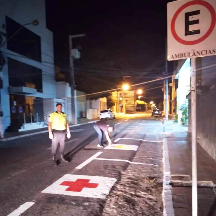 STTRANS realiza revitalização da sinalização viária horizontal e vertical