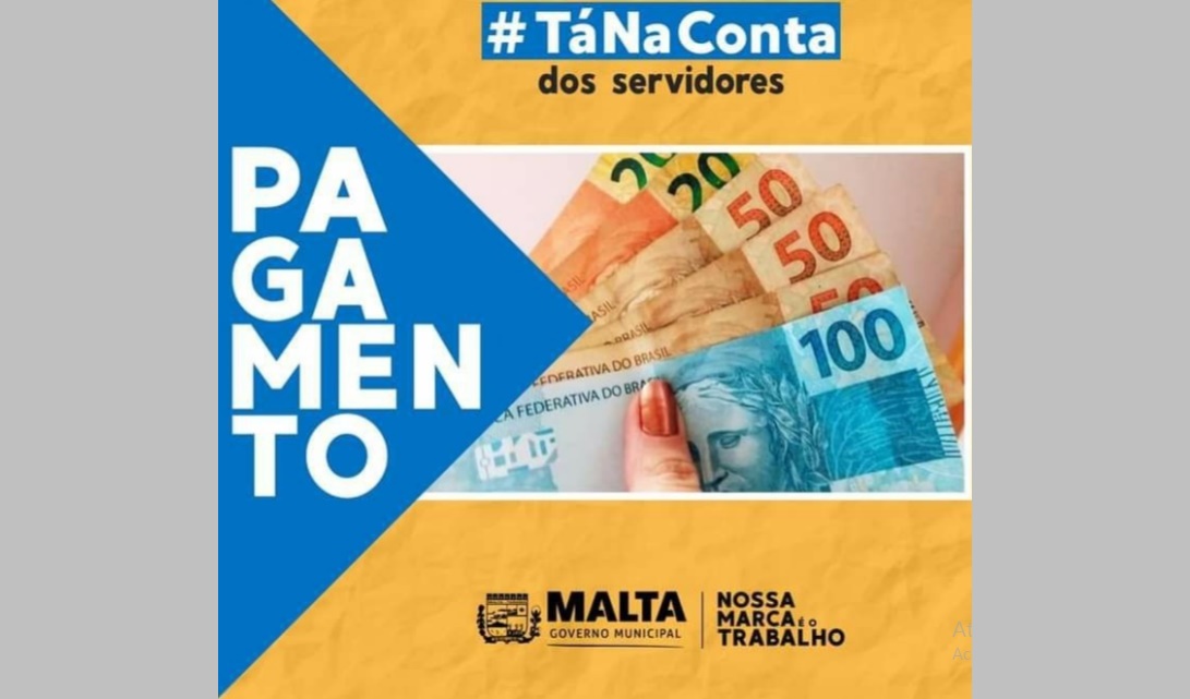 Prefeito de Malta, Igor Rosa, assegura pagamento antecipado aos servidores públicos municipal