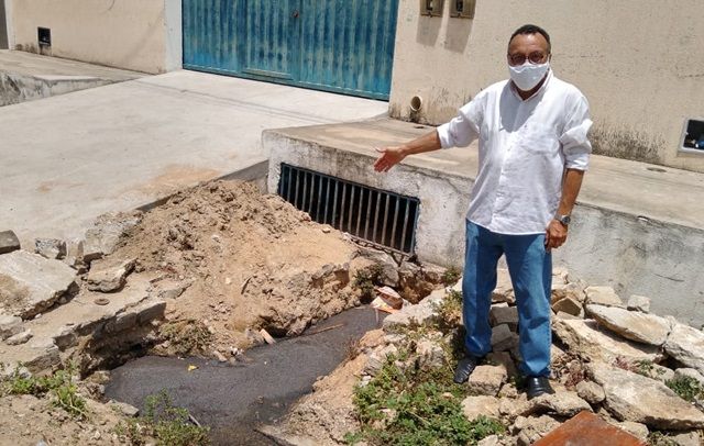 Construções em cima de galerias tem prejudicado moradores em Patos, segundo Zé Gonçalves