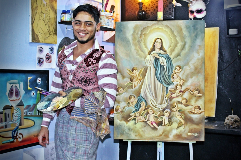 Jovem artista visual patoense é destaque nas redes sociais com a sua Arte