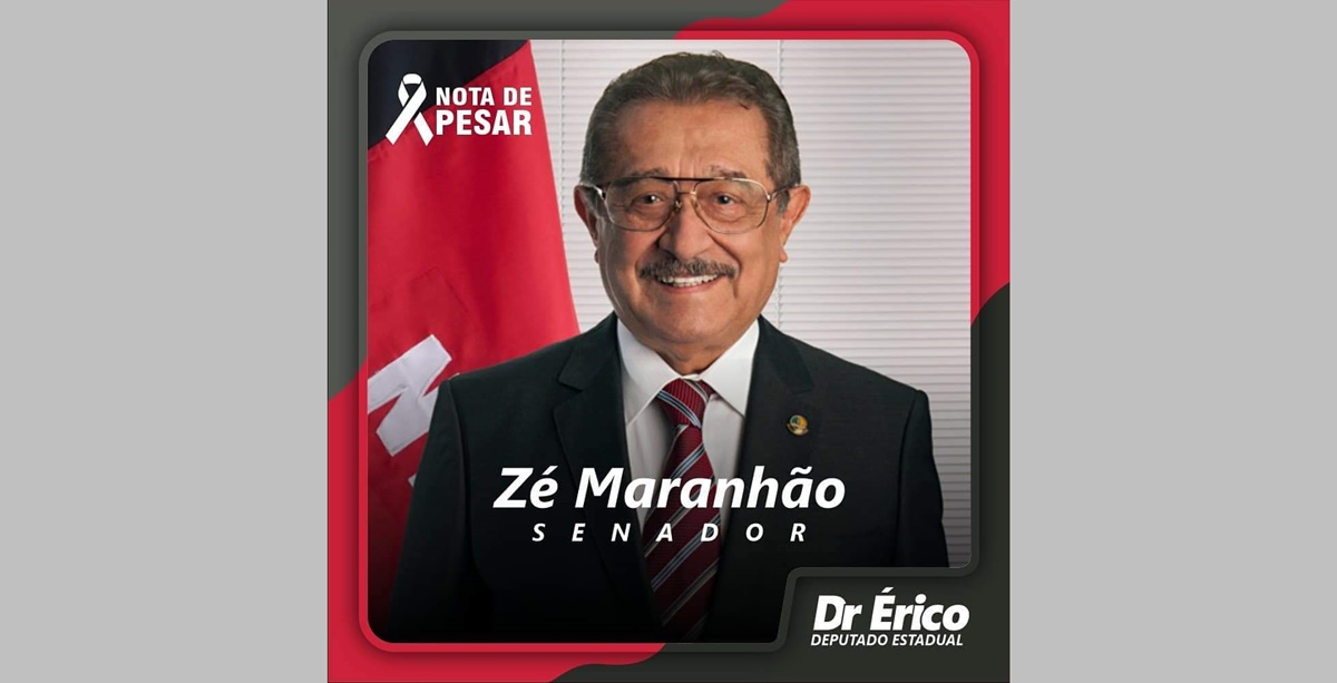 Deputado Érico Djan divulga Nota e lamenta morte do Senador José Maranhão