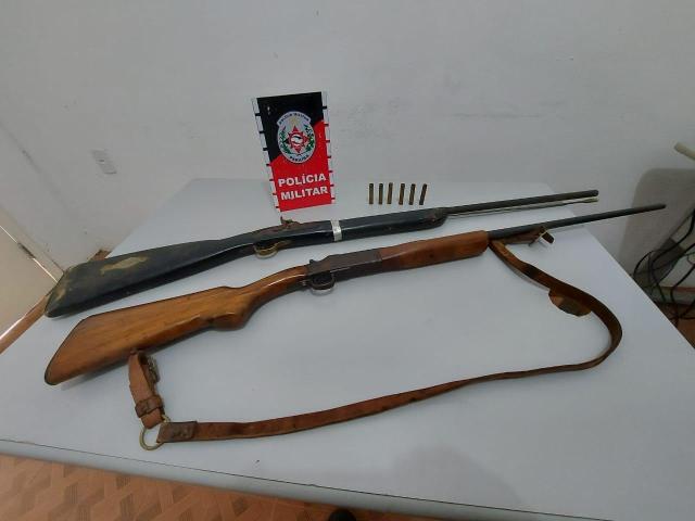 PM cumpre mandado de prisão e apreende duas armas de fogo em Patos