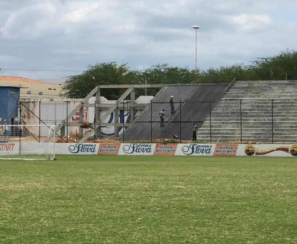 Estádio José Cavalcanti passa por reforma e melhorias focadas nos jogos do Campeonato Paraibano de Futebol