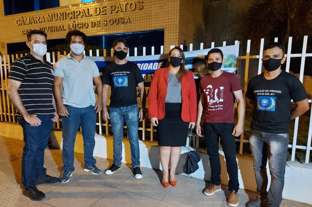 Ato na Câmara dos Vereadores pede mais vagas além das 10 existentes na Guarda Municipal de Patos