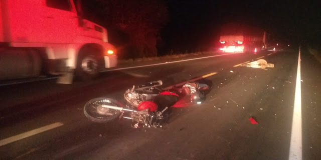 No Sertão: Homem morre após colidir moto que pilotava contra vaca