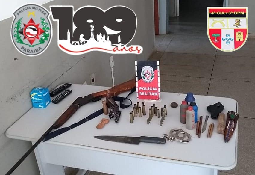 Polícia Militar apreende arma de fogo em Matureia