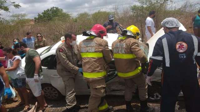 Quatro pessoas ficam feridas em acidente entre Catolé do Rocha e Brejo dos Santos no Sertão
