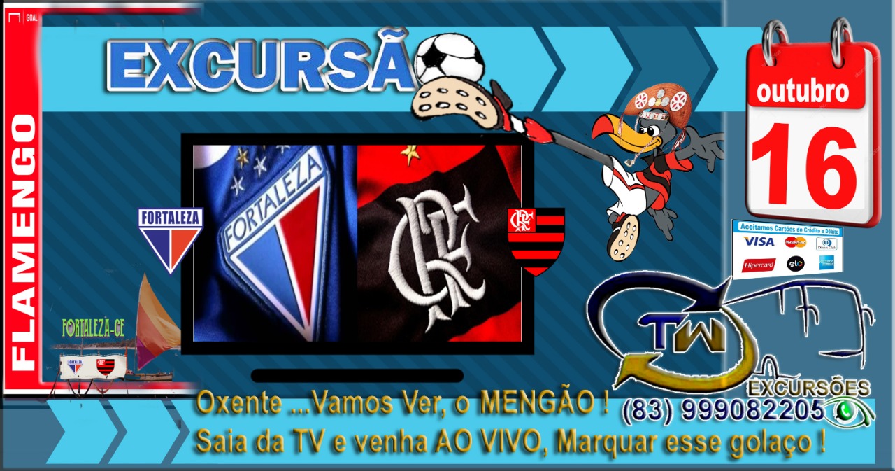 Patoenses vão ao Ceará assistir Fortaleza x Flamengo-RJ