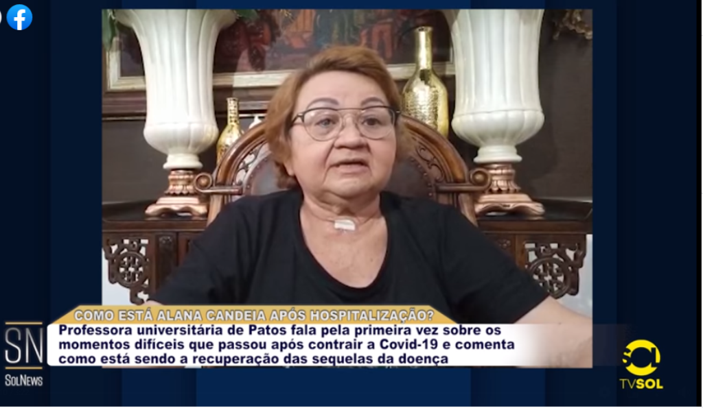 “Estou sem andar...estou aprendendo a respirar…”, diz professora Alana Candeia sobre sequelas da COVID 19