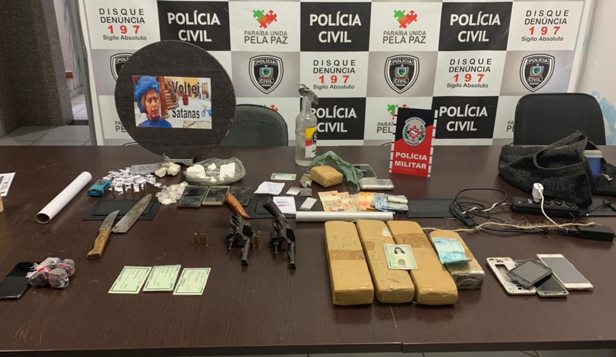 Operação da Polícia contra tráfico de drogas e homicídios em Patos prende oito (8) pessoas