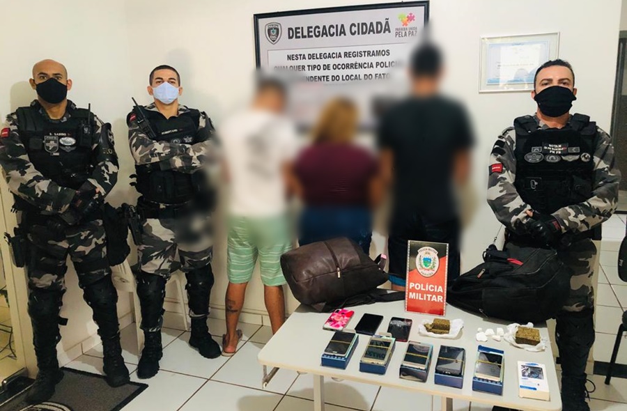 Policiais da Rotam apreendem material ilícito e prendem três suspeitos nesta quinta-feira (04) em Patos