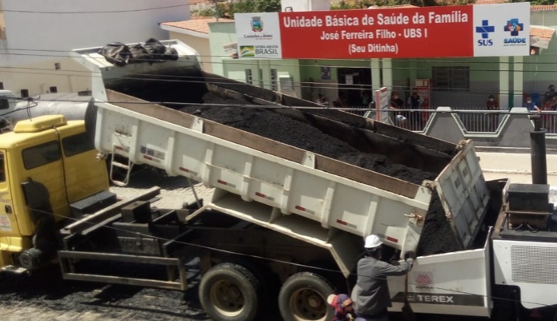 Mais uma etapa: Prefeitura dá prosseguimento a pavimentação asfáltica em Cacimba de Areia