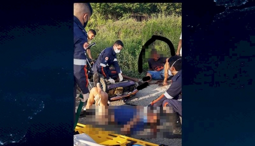 Colisão entre motos deixa três feridos no Vale do Piancó nesta sexta-feira (05)