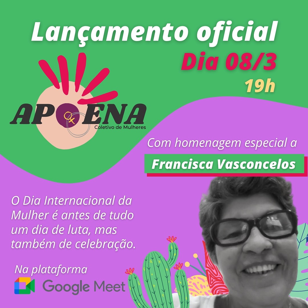 Dia Internacional da Mulher: Coletivo de Mulheres Apoena será lançado em Patos