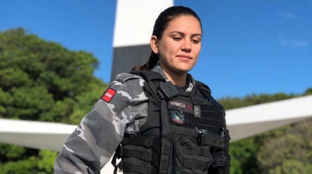Conheça a história da Tenente Rebeca, a única policial mulher da BEPMotos na PB, natural de Mãe d’Água