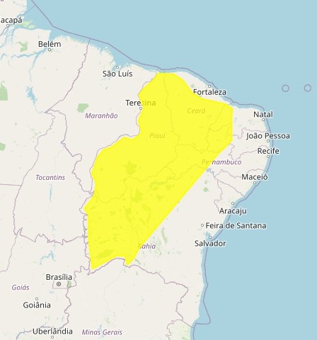 Paraíba tem 81 cidades incluídas em alerta de chuvas intensas