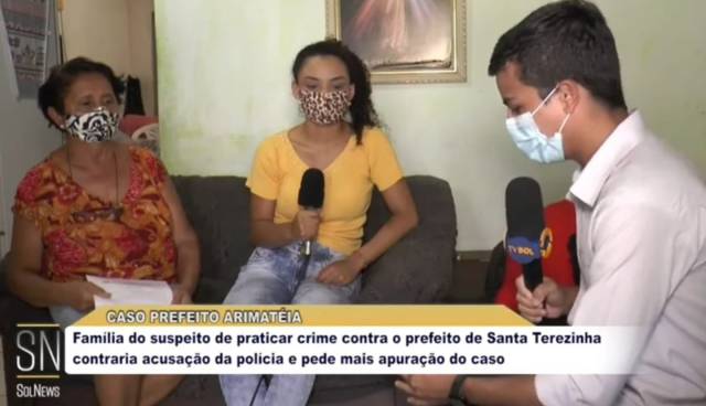 Caso Arimateia: familiares do principal suspeito do crime dizem que ele é inocente. Veja o Vídeo