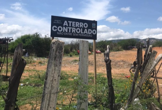 Cacimba de Areia passa a contar com Aterro Controlado e extingue Lixão a Céu Aberto