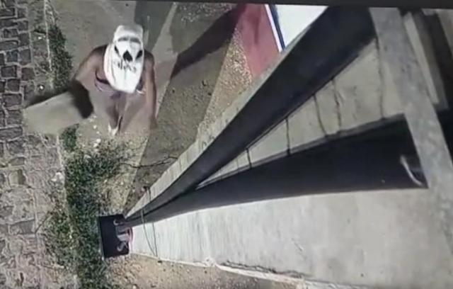 Jovem furta câmera de segurança e é preso após ser filmado pelo equipamento, em Patos. Veja as imagens