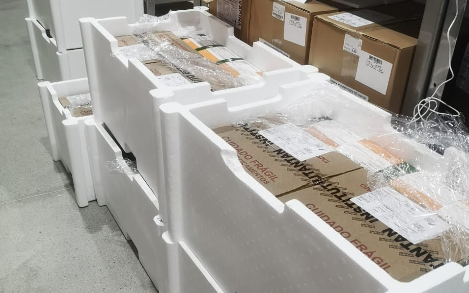 91.150 doses de vacina contra Covid-19 chegam a Paraíba e serão distribuída a partir da segunda-feira (22)