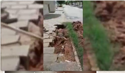 Moradores do Salgadinho pedem conserto de galeria que está aberta há mais de 30 dias