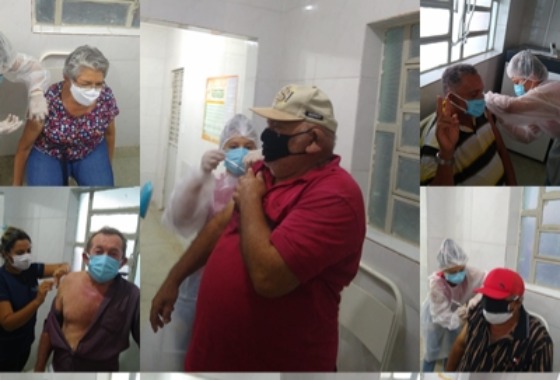 Imunização: Semana marcou vacinação de Idosos acima de 70 anos em Cacimba de Areia