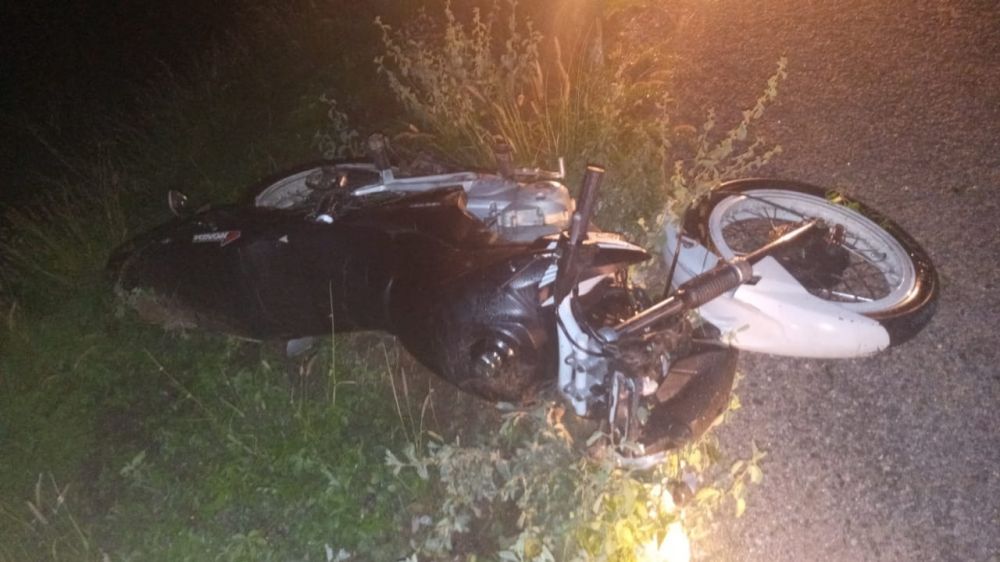 Acidente envolvendo motocicleta faz vítima fatal na Serra de Santa Luzia na noite desta quarta-feira (31)