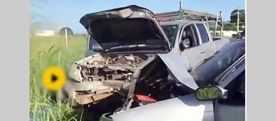 Colisão entre veículos na tarde deste sábado (03), deixa vários feridos no Sertão