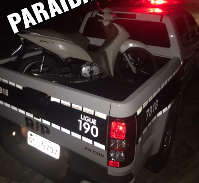 Duas motocicletas são roubadas neste domingo (04) em Patos; uma é recuperada pela polícia