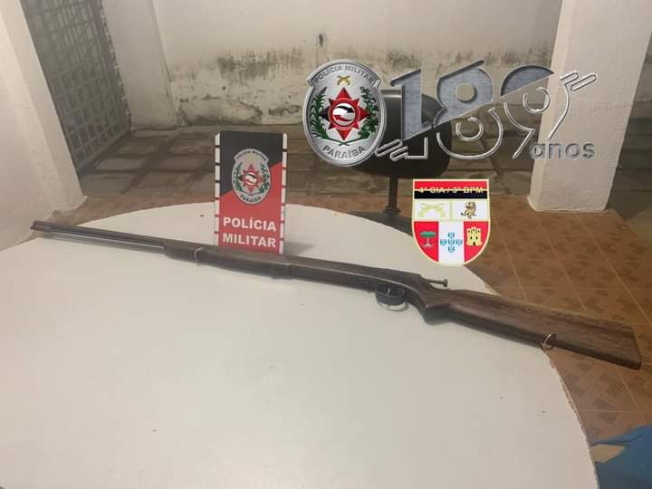 Durante rondas, arma de fogo é apreendida na região de Patos