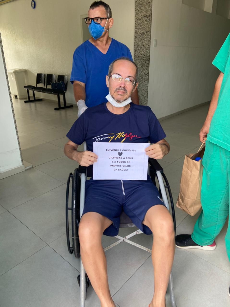 Diabético e com 60% dos pulmões comprometidos, Patoenese que recebeu alta do Complexo é prova viva que a doença pode ser vencida