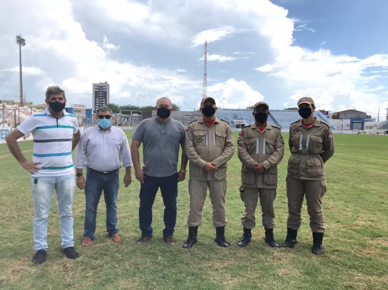 Estádio José Cavalcanti recebe visita técnica do Corpo de Bombeiros da Paraíba e pode ser liberado nesta quinta (15)