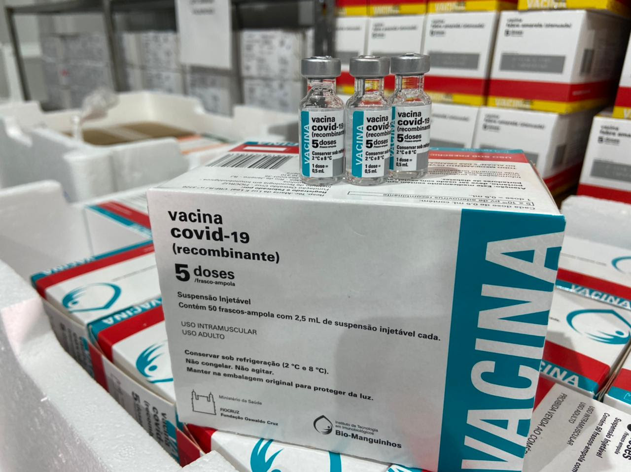 Governo Federal envia e Saúde distribui mais 110.740 doses de vacina contra Covid-19 na PB