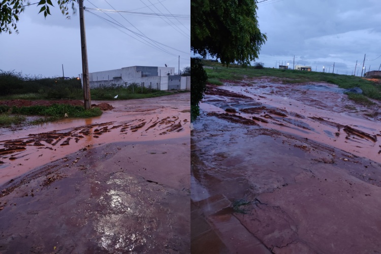 Moradora do bairro Salgadinho reclama dos alagamentos e cobra providência das autoridades