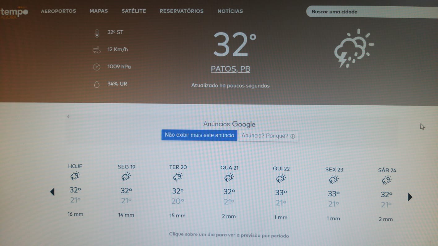Chuvas devem continuar por mais uma semana de acordo com os institutos de meteorologia