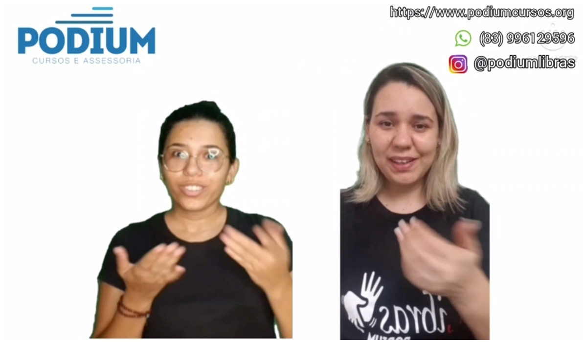 Estudantes da Podium Cursos homenageia o Dia Nacional da Língua Brasileira de Sinais – LIBRAS