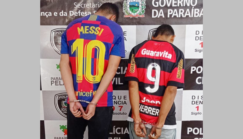 Ação da Polícia Civil e PRF prendem em flagrante assaltantes em Juazeirinho, suspeitos de terem assaltado residência em Patos