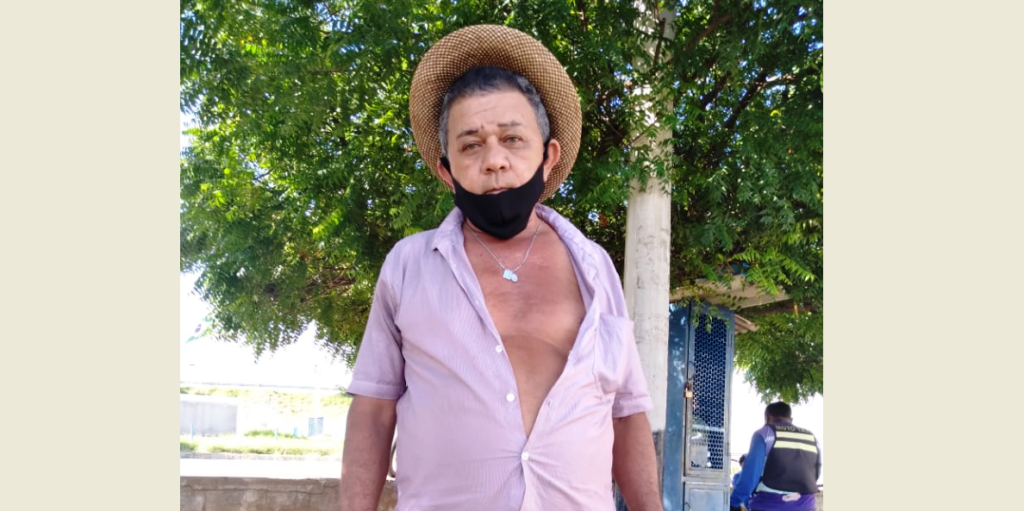 Em Patos, cidadão de Petrolina relata que veio procurar familiares, mas não encontrou e está com dificuldades para retornar para sua cidade