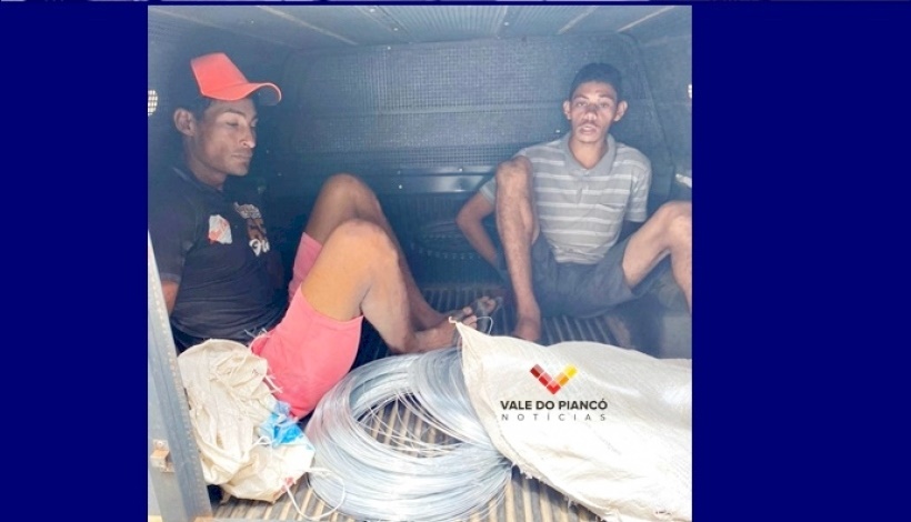 Homens suspeitos de furtar objetos em Igreja no Vale do Piancó são presos pela polícia