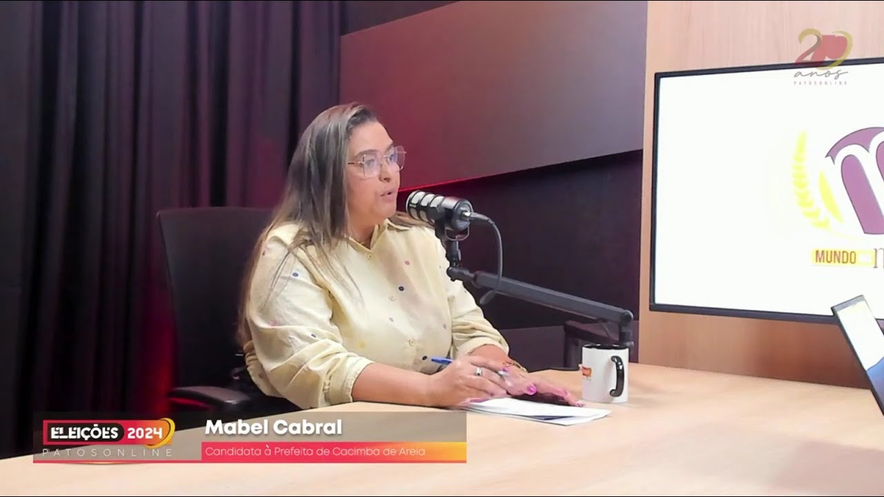 #04 ENTREVISTA: Mabel Cabral, candidata à prefeita de Cacimba de Areia