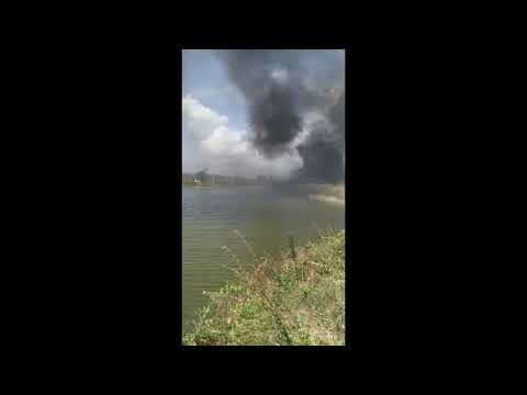 Grande incêndio na Vegetação em Santa Terezinha assusta moradores