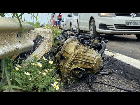Grave colisão entre dois veículos é registrada na manhã desta terça-feira (28), na BR-230, em Patos