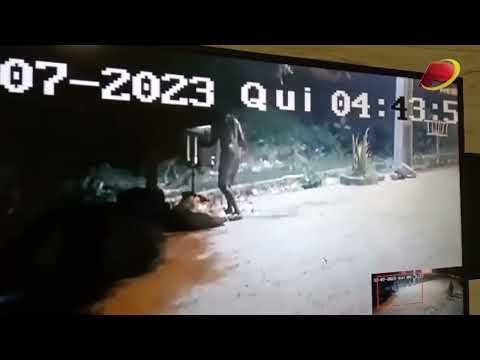 Homem é flagrado furtando cestos de lixo em Patos; veja vídeo