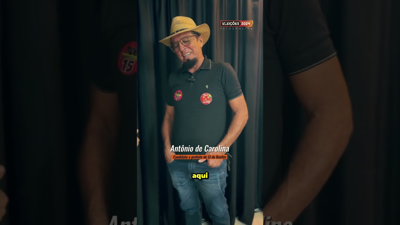 Confira os bastidores da entrevista com Antônio de Carolina, candidato a prefeito de SJ do Bonfim