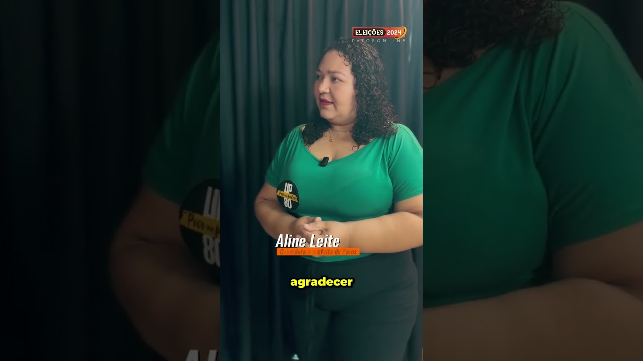 Confira os bastidores da entrevista com a candidata Aline Leite, que concorre à Prefeitura de Patos